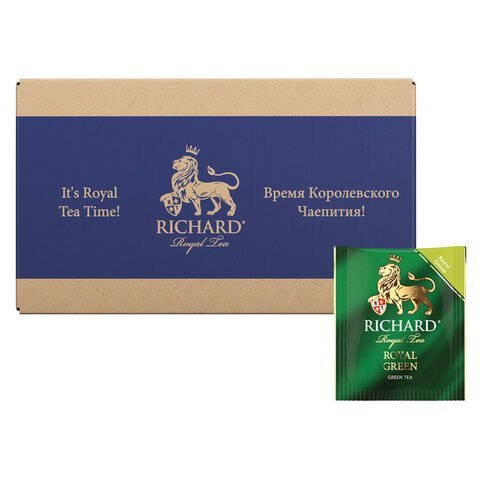 Чай RICHARD "Royal Green" зеленый, 200 пакетиков в конвертах по 2 г, 100183