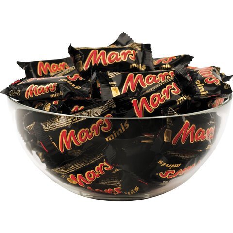 Батончики мини MARS "Minis" шоколадные с нугой и карамелью в молочном шоколаде 1 кг, 56730