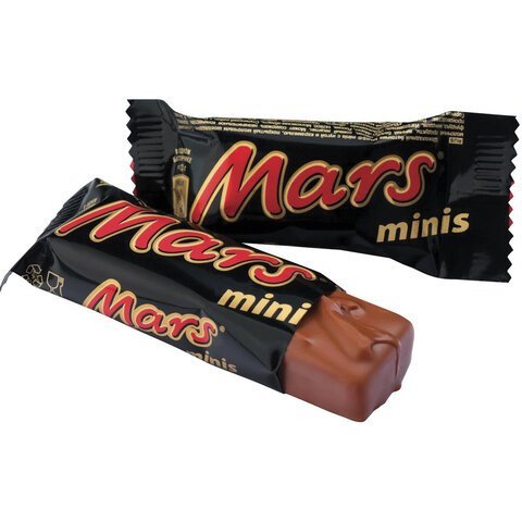 Батончики мини MARS "Minis" шоколадные с нугой и карамелью в молочном шоколаде 1 кг, 56730