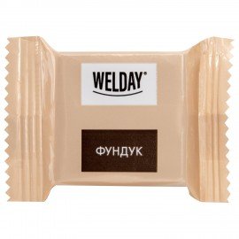 Шоколад порционный WELDAY (ВЭЛДЭЙ) Ассорти 6 вкусов, 810 г (54 плитки по 15 г), пакет, 622409