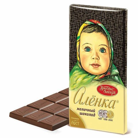 Шоколад КРАСНЫЙ ОКТЯБРЬ "Аленка", классический, 90 г, КО18334