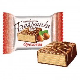 Конфеты вафельные СЛАВЯНКА "Боярушка" ореховая 1000 г, ш/к 46211, 70093