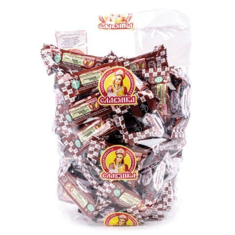Конфеты-суфле СЛАВЯНКА "Птичка", классические, в шоколадной глазури, 1000 г, пакет, 70030