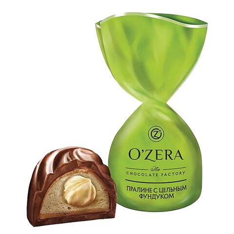 Конфеты шоколадные O'ZERA с цельным фундуком, 500 г, УК753