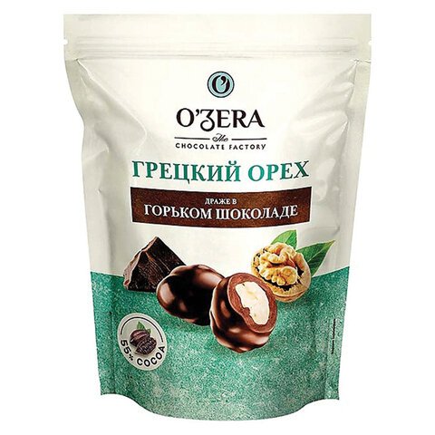 Конфеты грецкий орех в горьком шоколаде O'ZERA, 150 г, КРР108