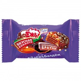 Конфеты шоколадные ESSEN "ДаЁжъ!" Light со вкусом шоколадного брауни, 500 г, пакет