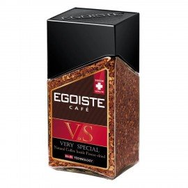 Кофе растворимый EGOISTE "V.S" 100 г, стеклянная банка, сублимированный, ШВЕЙЦАРИЯ, EG10009007