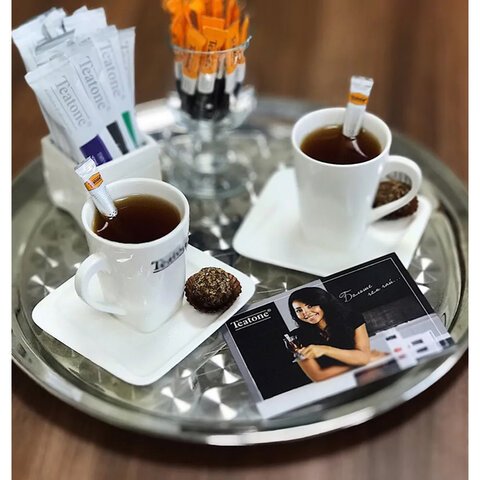Чай TEATONE черный с ароматом бергамота, 100 стиков по 1,8 г, 64