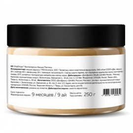 Паста Кешью DOPDROPS без добавок, 250 г, пластиковая банка, DOPD-PG25-CASH