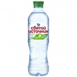 Вода негазированная питьевая СВЯТОЙ ИСТОЧНИК со вкусом яблока 0,5 л, 4603934001011