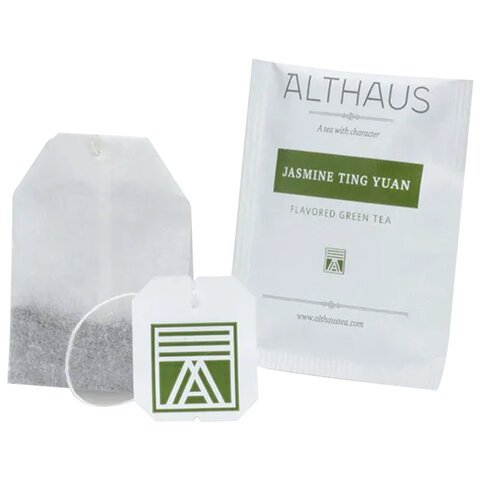 Чай ALTHAUS "Jasmine Ting Yuan" зеленый, 20 пакетиков в конвертах по 1,75 г, ГЕРМАНИЯ, TALTHB-DP0020