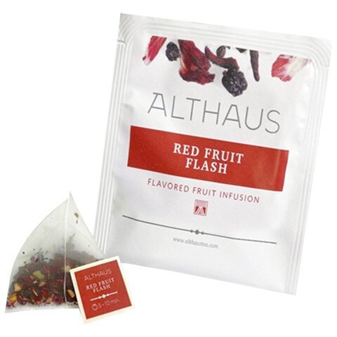 Чай ALTHAUS "Red Fruit Flash" фруктовый, 15 пирамидок по 2,75 г, ГЕРМАНИЯ, TALTHL-P00010