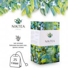 Чай NIKTEA "Milk Oolong" зеленый, 25 пакетиков в конвертах по 2 г, TALTHA-DP0059