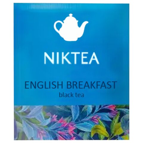 Чай NIKTEA "English Breakfast" черный, 25 пакетиков в конвертах по 2 г, TALTHA-DP0082