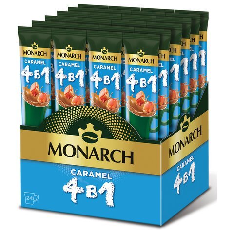 Кофе растворимый MONARCH Original "4 в 1 CARAMEL", 13,5 г, пакетик, 8060232
