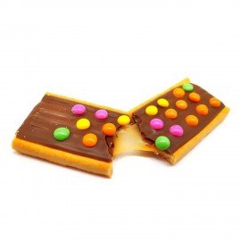 Печенье PAPITA Caramel с карамелью в молочном шоколаде и драже, 33 г