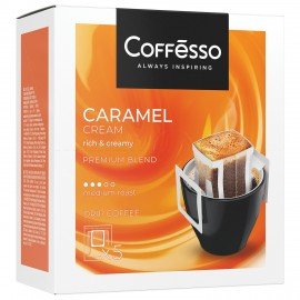 Кофе в дрип-пакетах COFFESSO "Caramel Cream" 5 порций по 10 г, 102540