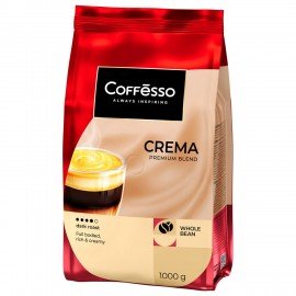 Кофе в зернах COFFESSO "Crema", 1 кг, 102486