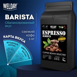 Кофе в зернах WELDAY (ВЭЛДЭЙ) "ESPRESSO Premium" 1 кг, 623438, УТ000015165