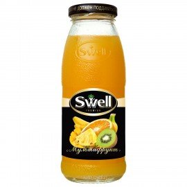 Нектар Мультифруктовый SWELL с мякотью в стеклянной бутылке 0,25 л, для детского питания, ш/к 02566, 4040207330