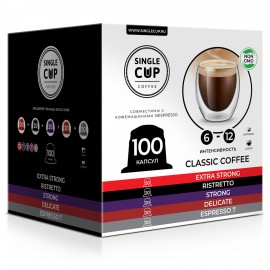 Кофе в капсулах 100 порций "Classic 5 вкусов" для кофемашин Nespresso, SINGLE CUP