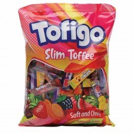 Жевательные конфеты-палочки TOFIGO "Slim", Фруктовое ассорти, 1000 г, ТУРЦИЯ, УТ-00001640
