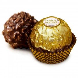 Конфеты шоколадные FERRERO "Rocher" с лесным орехом, 75 г, пенал, 09020СТ0000114