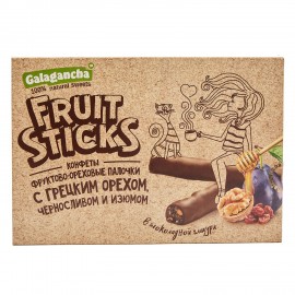 Конфеты шоколадные "Fruit Sticks" с черносливом и грецким орехом 175 г, БЕРЕСТОВ А.С., УТ-00031675