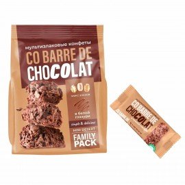 Конфеты мультизлаковые CO BARRE DE CHOCOLAT с темной глазурью, 135 г, УТ-00032333