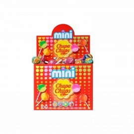 Карамель CHUPA CHUPS (Чупа-Чупс) "Mini", ассорти вкусов, 6 г, КОМПЛЕКТ 100 шт.