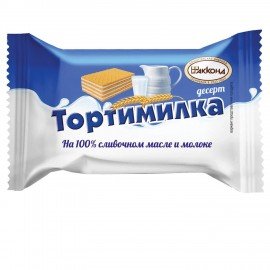 Вафли АККОНД "Тортимилка" со сливочной сбивной начинкой, 250 г