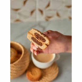 Печенье песочное "Солнышко" с начинкой из финика и кокоса, БЕЗ САХАРА, 700 г