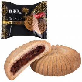 Печенье песочное "Солнышко" с начинкой из финика и апельсина, БЕЗ САХАРА, 700 г