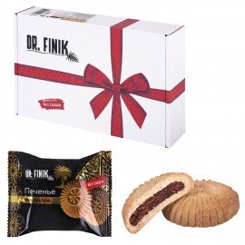 Печенье песочное "Солнышко" с начинкой из финика и кураги, БЕЗ САХАРА, 700 г