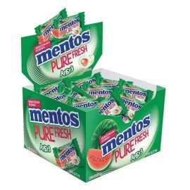 Жевательная резинка MENTOS (Ментос) "Pure White" со вкусом Арбуза, 100 мини-упаковок по 2 г