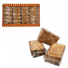 Печенье затяжное СЕМЕЙКА ОЗБИ с изюмом, яблоком и корицей 1,6 кг, по 5 шт в индивид. уп., ш/к 09077, 1468