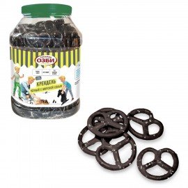 Крендель чёрный СЕМЕЙКА ОЗБИ с морской солью 460 г, ш/к 07489, 1478