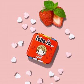 Драже освежающие в форме сердца LOVE IS вкус клубника, 20 г, 709241