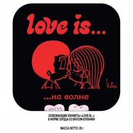 Драже освежающие в форме сердца LOVE IS вкус клубника, 20 г, 709241