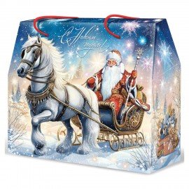 Подарок новогодний "ОЧАРОВАНИЕ ХОЛОДА", НАБОР конфет 1000 г, картонная коробка, МОСУПАК