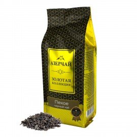 Чай листовой АЗЕРЧАЙ "Gold collection GOLDEN PEKOE" черный, 250 г, ш/к 61602, 421666