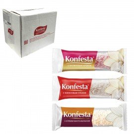 Конфеты глазированные KONFESTA Ассорти (кокос, малина, манго-маракуйя) 1100 г