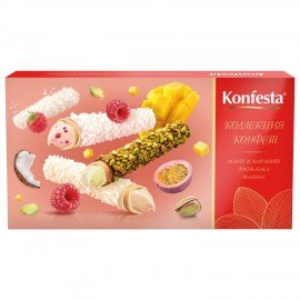 Конфеты глазированные KONFESTA Ассорти вкусов с манго, малиной, фисташкой 150 г