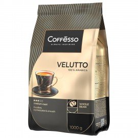 Кофе в зернах COFFESSO "VELUTTO" арабика 100%, 1 кг, ш/к 09153, 102489