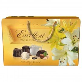 Конфеты шоколадные A&A DEMIDOFF с начинками пломбир, крем-сливки, орех 284 г