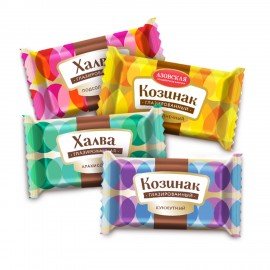 Конфеты глазированные АЗОВСКАЯ Козинак и халва 1000 г