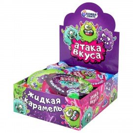 Конфета-гель АТАКА ВКУСА кислая, 20г, ассорти вкусов, БОМБАСВИТС, 624606