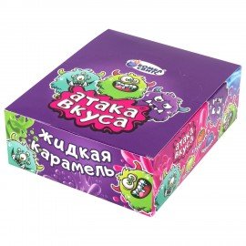 Конфета-гель АТАКА ВКУСА кислая, 20г, ассорти вкусов, БОМБАСВИТС, 624606