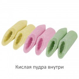 Жевательная резинка БАМБИКС в форме карандашей, БОМБАСВИТС, 15 г, клубника, яблоко, лимон, 15г, 624614