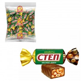 Конфеты шоколадные СЛАВЯНКА "Степ" с лесным орехом, арахисом и фундуком 1000 г, 20506